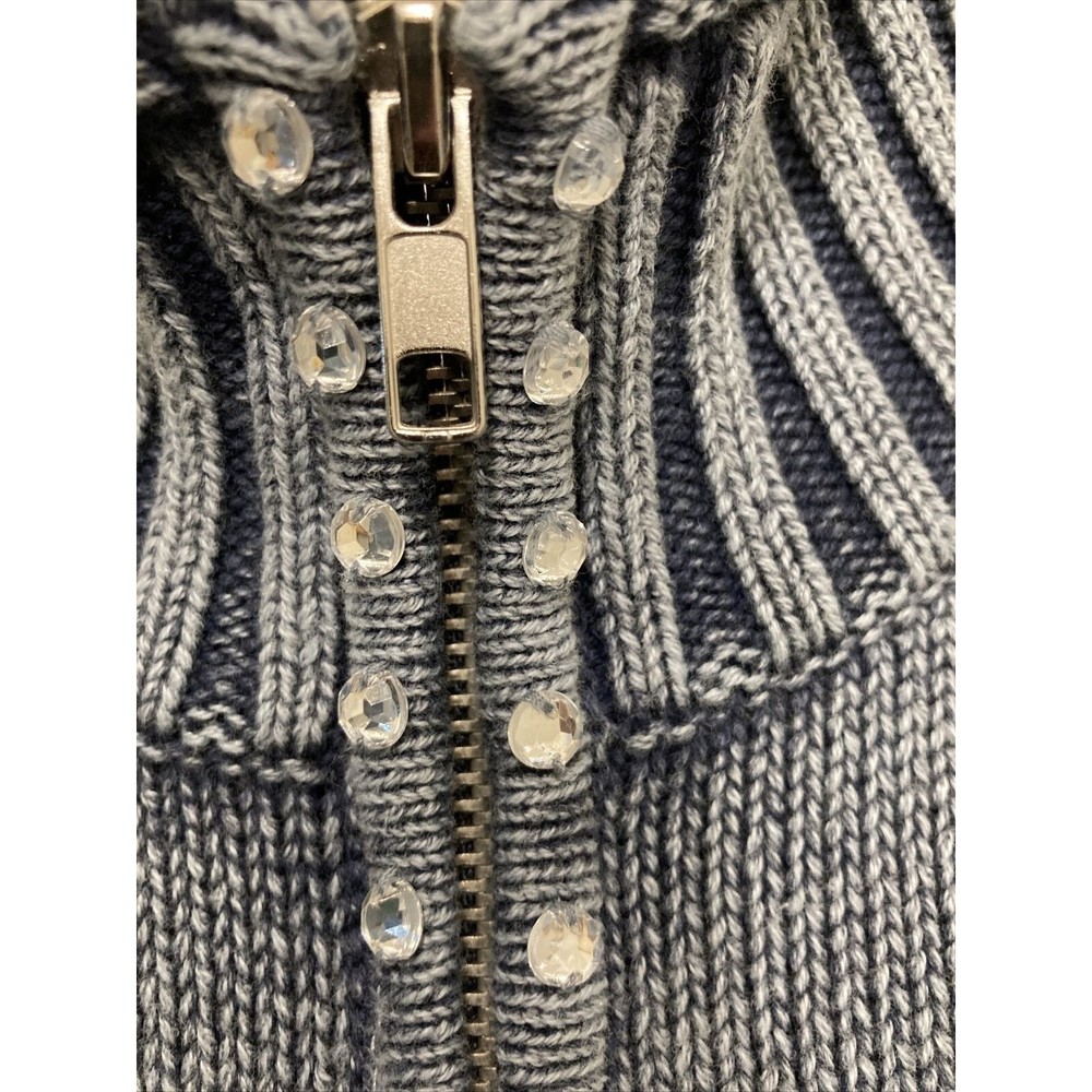 Quacker Factory Large Denim Style Jean Pockets Sw… - image 5